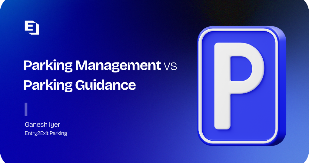 What is the difference between a parking management system and a parking guidance system?