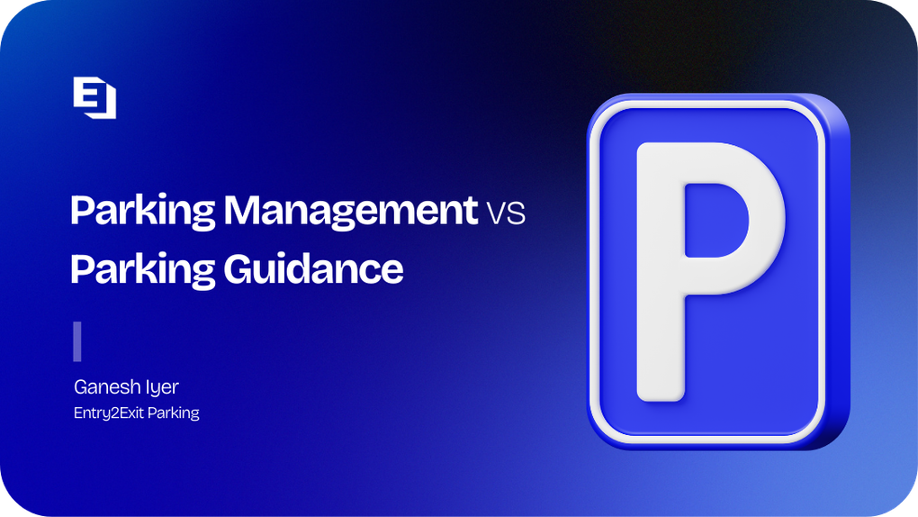 What is the difference between a parking management system and a parking guidance system?