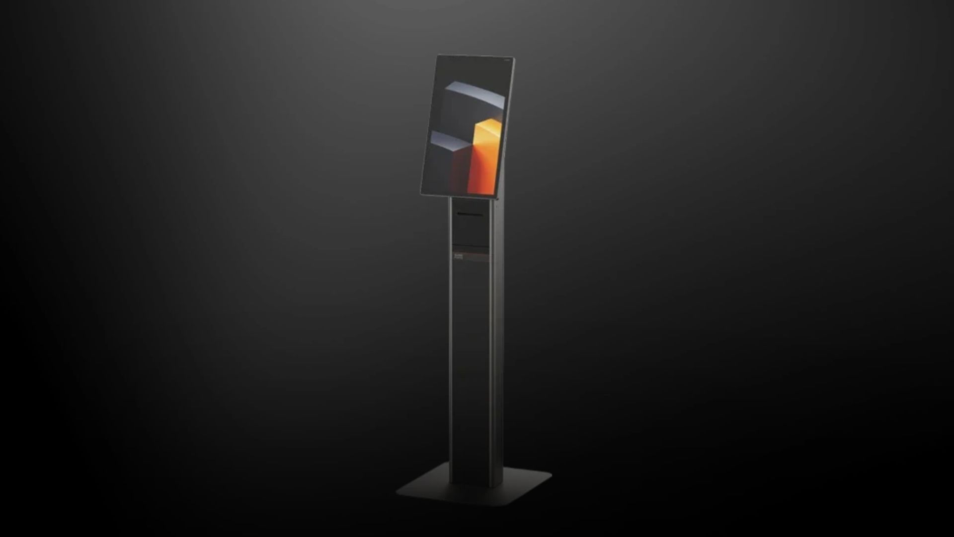 SUNMI FLEX 3 floor-standing queue kiosk with built-in printer