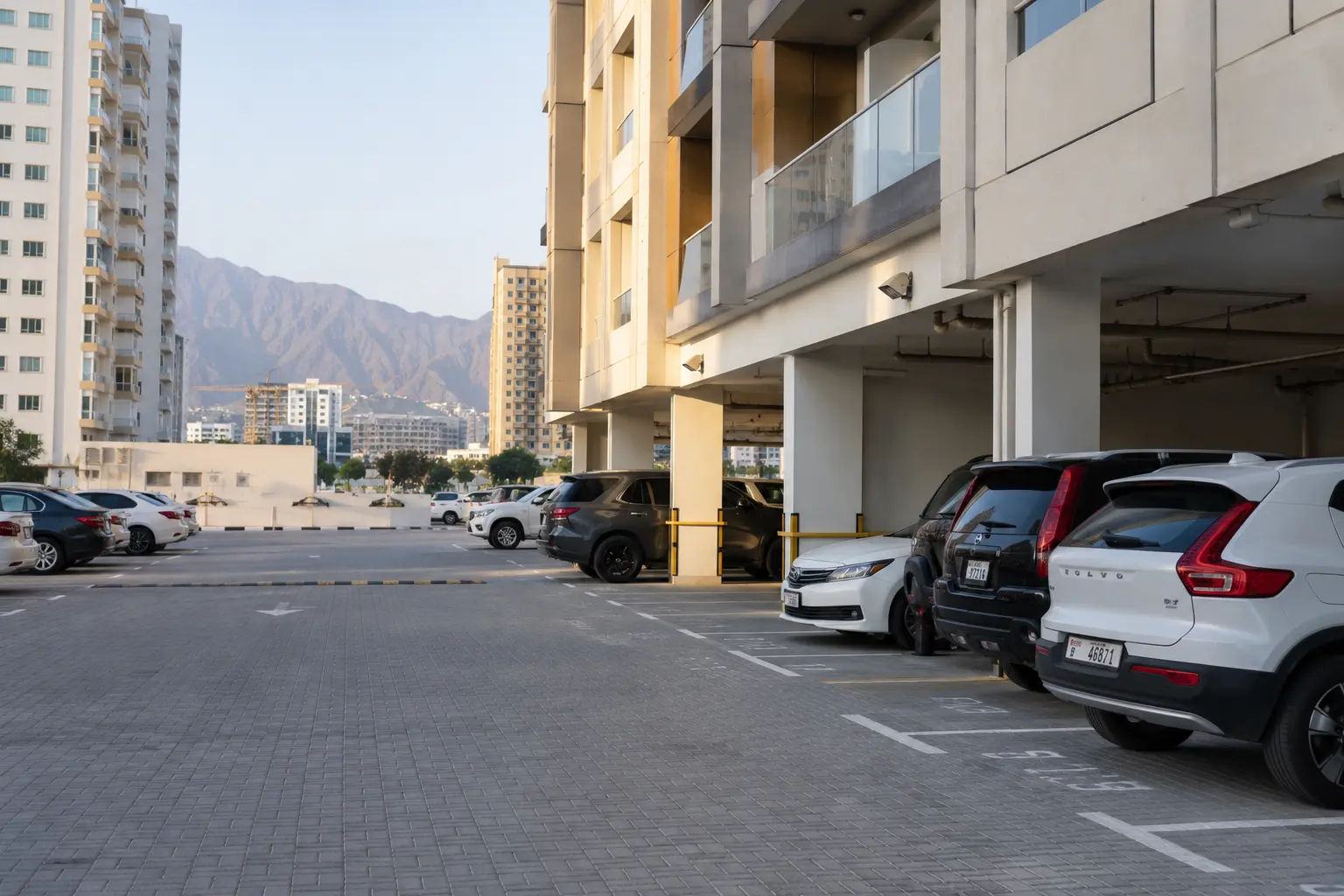 Tenant-only ANPR parking access at Nakheel Residences, Fujairah